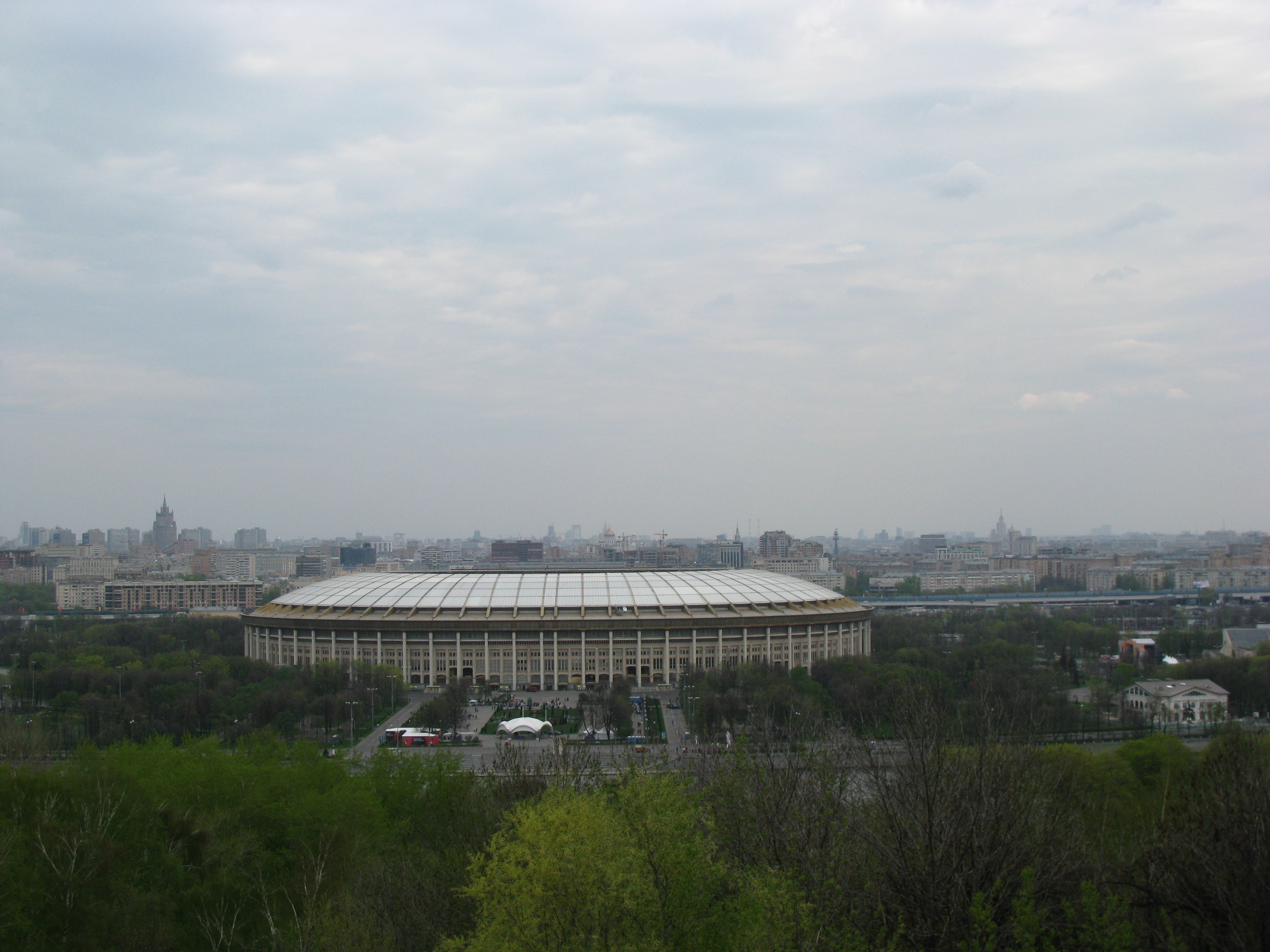 Showing Lenin Stadium below