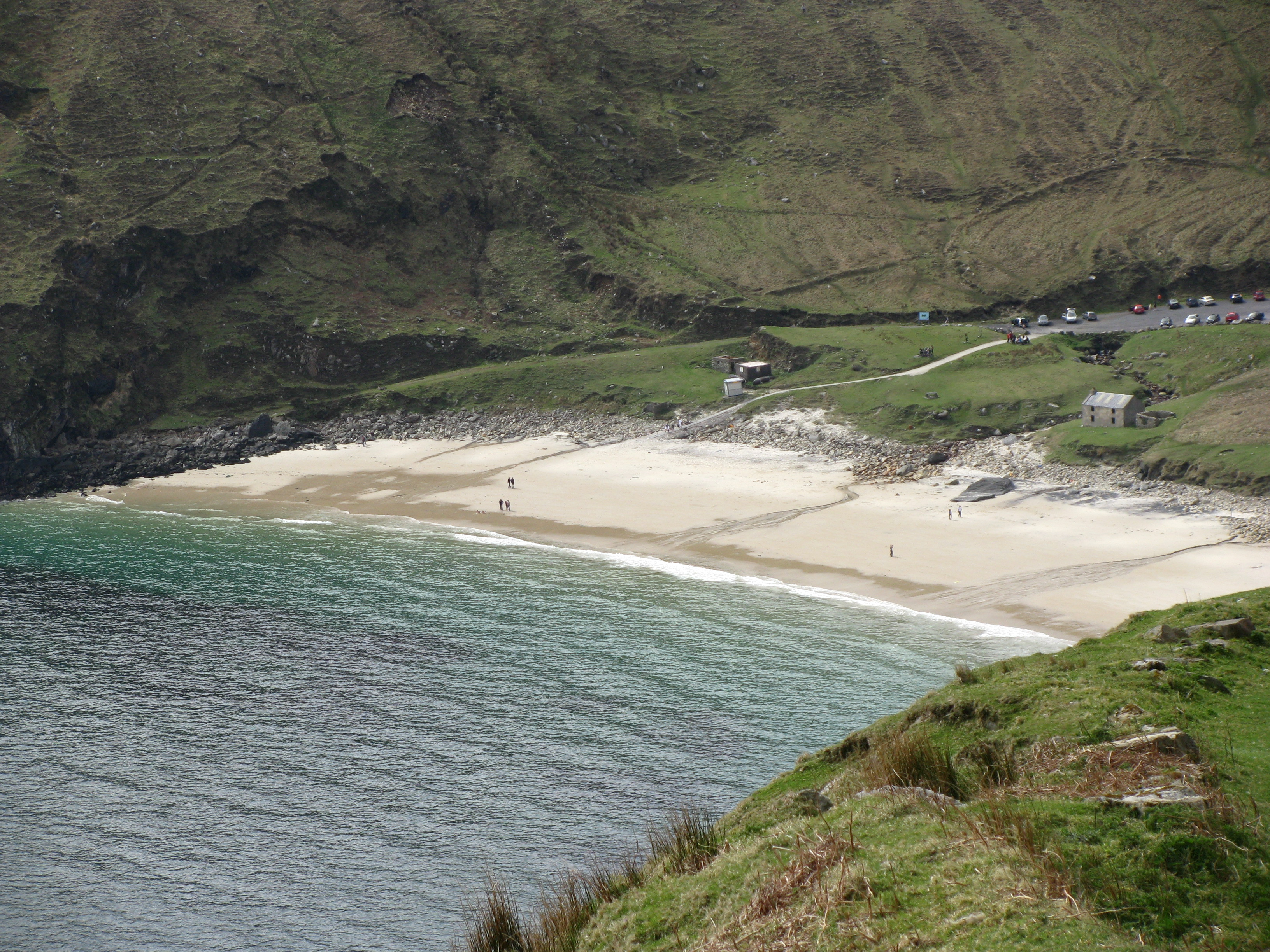 Local cove with a sandy beach