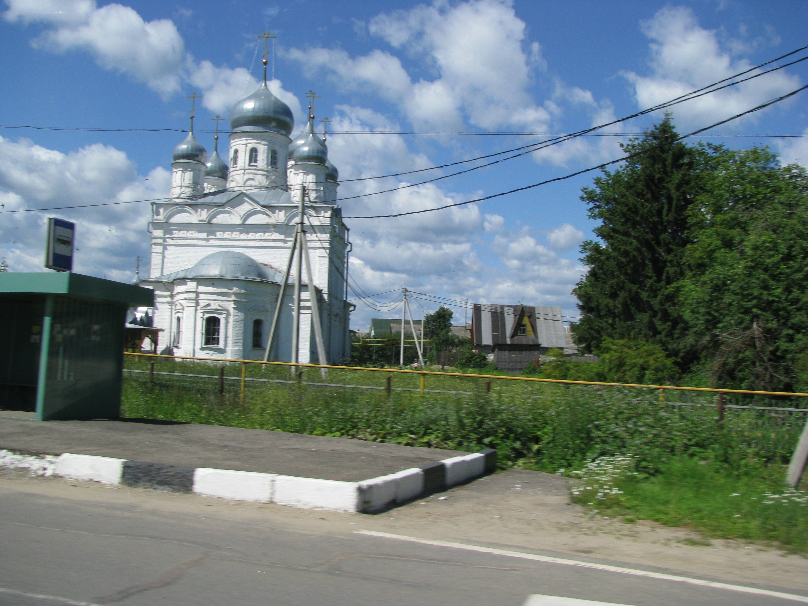 An old Church taken from the bus